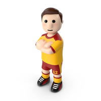 Football Player with Arms Crossed PNG & PSD Images