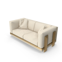 Beige Double Sofa PNG & PSD Images