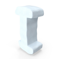 Snow Letter I PNG & PSD Images