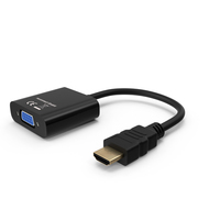 HDMI to VGA Converter Adapter PNG & PSD Images