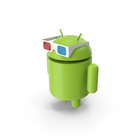 Android Watching 3D PNG & PSD Images