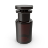 Brown Glass Cosmetic Bottle PNG & PSD Images