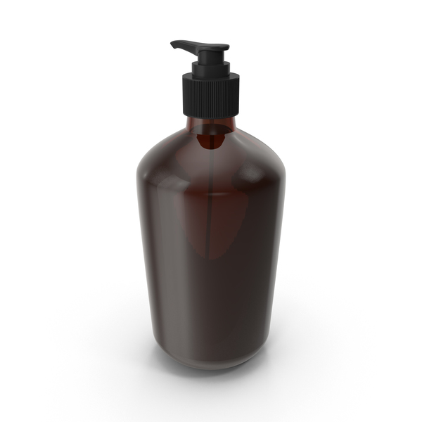 Brown Glass Cosmetic Bottle PNG & PSD Images