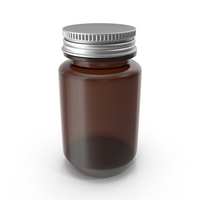 Brown Glass Cosmetic Bottle PNG & PSD Images