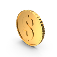 Gold Coin Dollar PNG & PSD Images