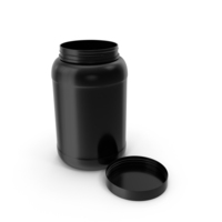 Plastic Bottles Wide Mouth Gallon Black Open PNG & PSD Images