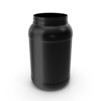 Plastic Bottles Wide Mouth Gallon Black PNG & PSD Images