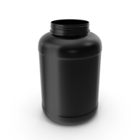 Plastic Bottles Wide Mouth Gallon Black PNG & PSD Images