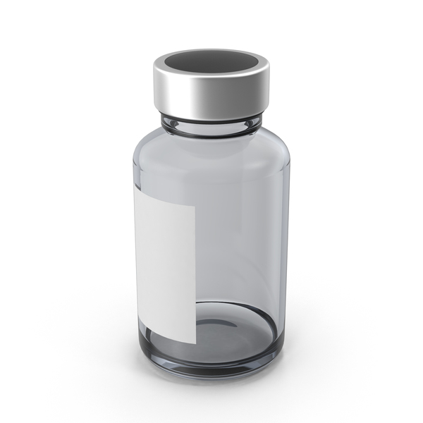 Pharmaceutical Bottle with Sticker PNG & PSD Images