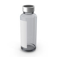 Pharmaceutical Bottle with Sticker PNG & PSD Images