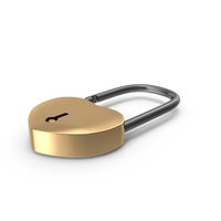 Golden Lock PNG & PSD Images