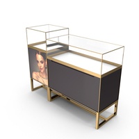 Commercial Jewelry Display Cabinet PNG & PSD Images