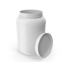 Plastic Bottle Wide Mouth Gallon White Open PNG & PSD Images