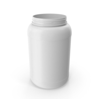 Plastic Bottle Wide Mouth 1.5 Gallon White Without Lid PNG & PSD Images