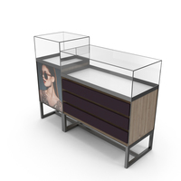 Commercial Jewelry Display Cabinet PNG & PSD Images