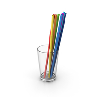 Glass With Straws PNG & PSD Images