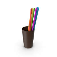Cup with Straws PNG & PSD Images