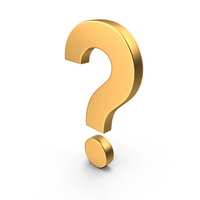 Question Mark Gold PNG & PSD Images