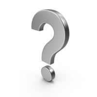 Question Mark Silver PNG & PSD Images