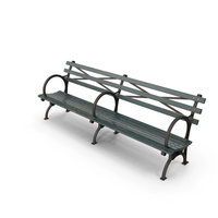 Bench Long Green PNG & PSD Images