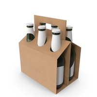 Cardboard Six-Pack Holder PNG & PSD Images