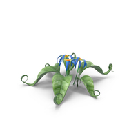 Cartoon Blue Flower PNG & PSD Images