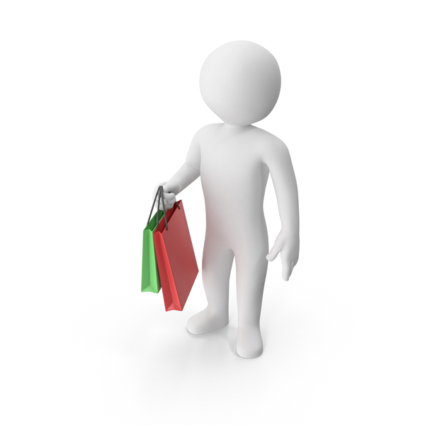 Stickman Shopping PNG & PSD Images