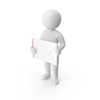Stickman Holding Letter PNG & PSD Images