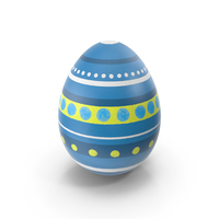 Easter Egg with Stripes PNG & PSD Images