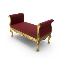 Vittorio Grifoni Bench Red Velevet PNG & PSD Images