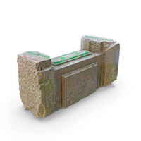 Old Concrete Block With Graffiti PNG & PSD Images
