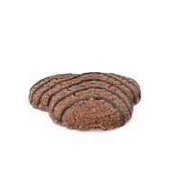 Dark Cookie With Chocolate PNG & PSD Images