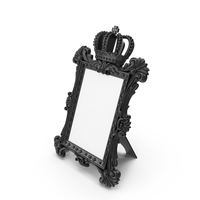 Baroque Photo Frame Black PNG & PSD Images