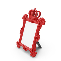 Baroque Photo Frame Red PNG & PSD Images