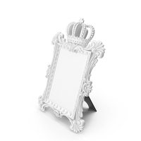 Baroque Photo Frame White PNG & PSD Images