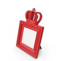 Baroque Photo Frame Red PNG & PSD Images