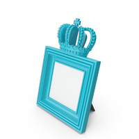 Baroque Photo Frame Blue Green PNG & PSD Images