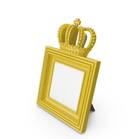 Baroque Photo Frame Yellow PNG & PSD Images