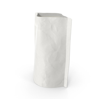 Stand Up Zipper Pouch 70g Open White PNG & PSD Images