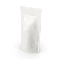 Stand Up Zipper Pouch 150g Closed White PNG & PSD Images