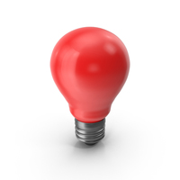 Red  Light Bulb PNG & PSD Images