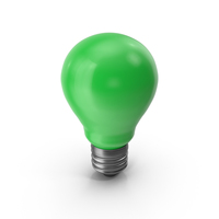 Green  Light Bulb PNG & PSD Images