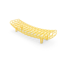 Moroso Gaal Designer Yellow Bench PNG & PSD Images