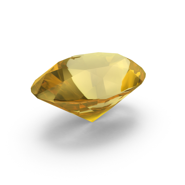 Diamond Oval Cut Yellow Sapphire PNG & PSD Images