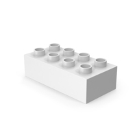 2x4 White Brick Toy PNG & PSD Images