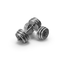 Dumbbells Silver PNG & PSD Images