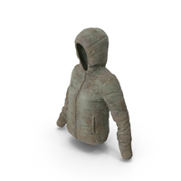 Women's Down Jacket Dirty PNG & PSD Images