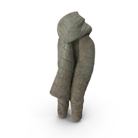 Women's Down Jacket Dirty PNG & PSD Images