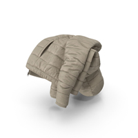 Women's Down Jacket Beige PNG & PSD Images
