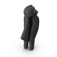 Women's Down Jacket Black PNG & PSD Images